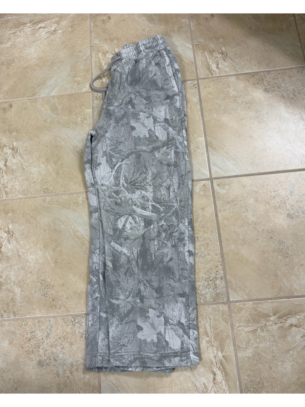 Hollister Light Gray Camouflage Joggers